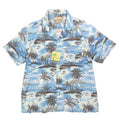 Beyond Paradise Hawaiian Shirt Mens XL Blue Tropical Palm Tree Cotton Blend NWT - take2supply