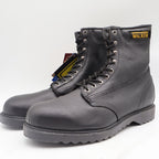 Walker SafetyFirst Steel Toe Work Boots Mens 13 D Vintage 90s USA Black Leather - take2supply