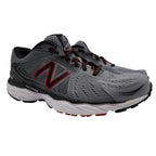 New Balance 680v4 Running Shoes Mens 10 Grey Red M680LG4 Techride ABZORB - take2supply