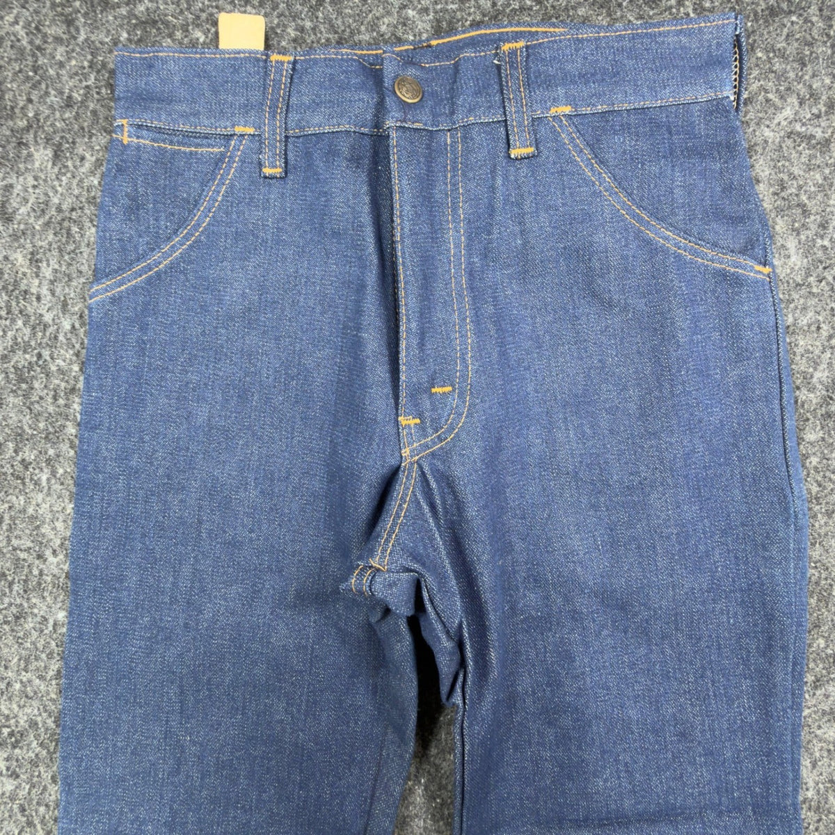 Key Vintage 70s Flare Jeans Boys 16 Reg W 27 L 29 Blue Cotton Deadstock NWT - take2supply