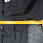 Made in California by George Smock Top Womens 32 Vintage Black Snap Front Shirt - take2supply