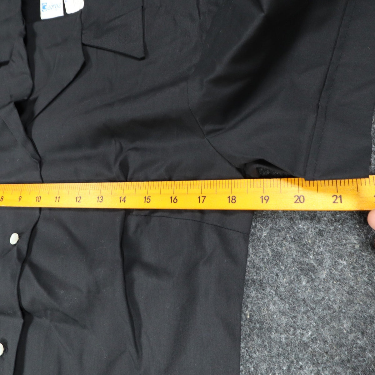 Made in California by George Smock Top Womens 32 Vintage Black Snap Front Shirt - take2supply