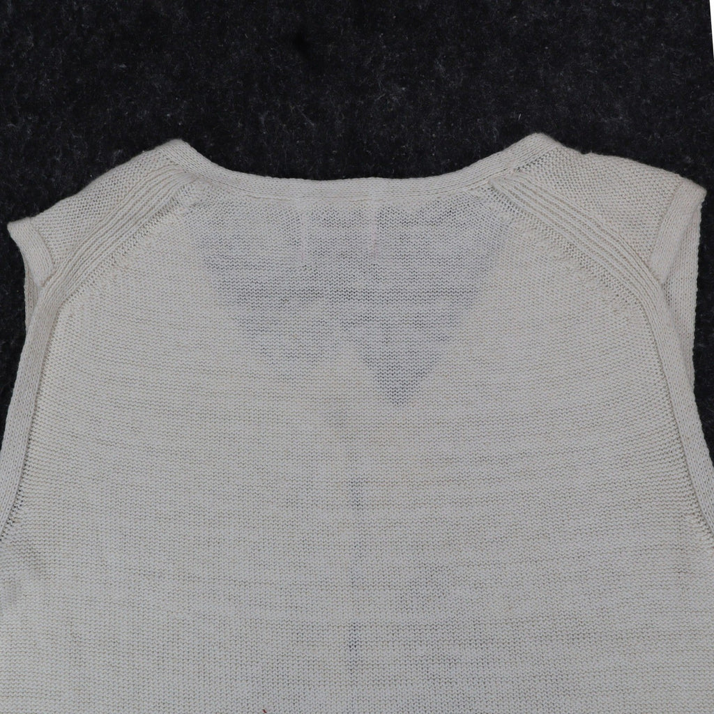 tm sport by that's me! Knit Vest Women Large NWT Vintage Y2K Cream Ramie Cotton - take2supply