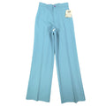 Visa Vintage 70s Stretch Trousers Womens 12 Blue Polyester Deadstock NWT - take2supply
