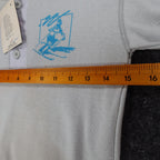 Buffalo Shirts Henley Men S Gray Long Sleeve Skier Graphic Thermal Made in USA - take2supply