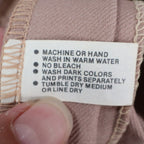 Vintage 70s High Rise Trousers Size 9-10 Deadstock Tan Beige Polyester USA C989 - take2supply