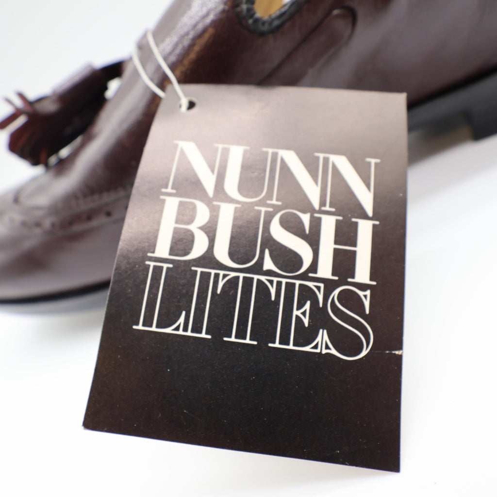Nunn Bush Lites Tassel Loafers Mens 11 M Vintage Burgundy Leather Wingtip 73926 - take2supply