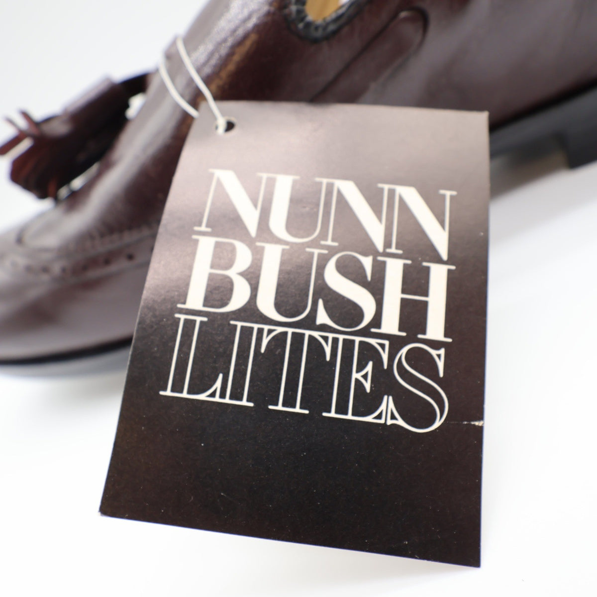 Nunn Bush Lites Tassel Loafers Mens 11 M Vintage Burgundy Leather Wingtip 73926 - take2supply