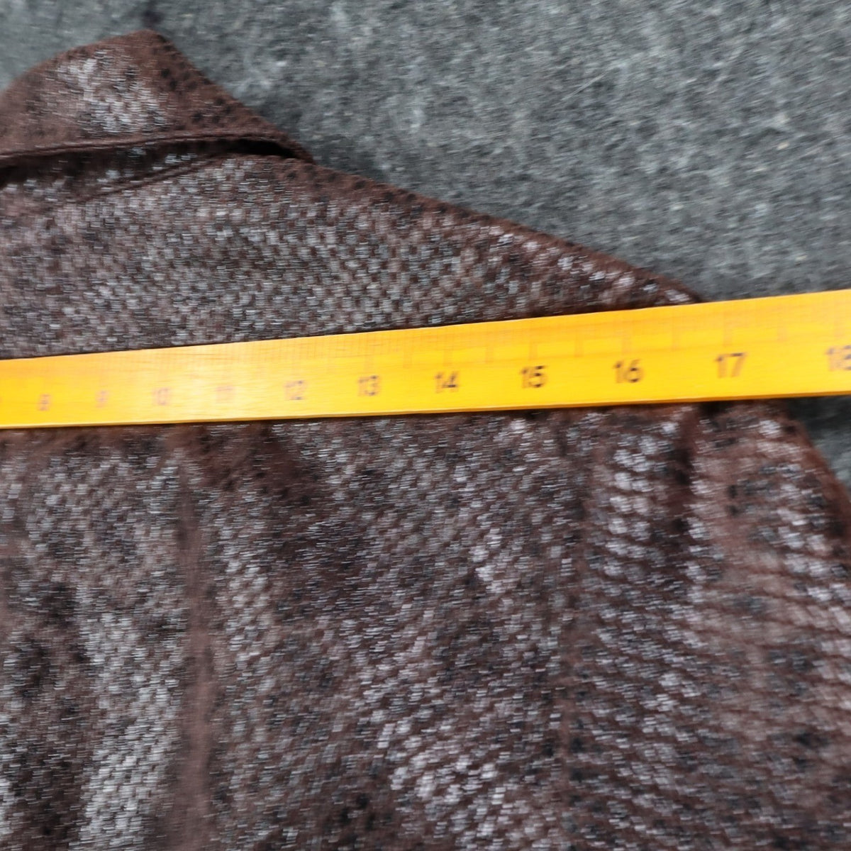 Erin London Snakeskin Print Belted Jacket Womens Size M Brown Faux Leather Zip - take2supply