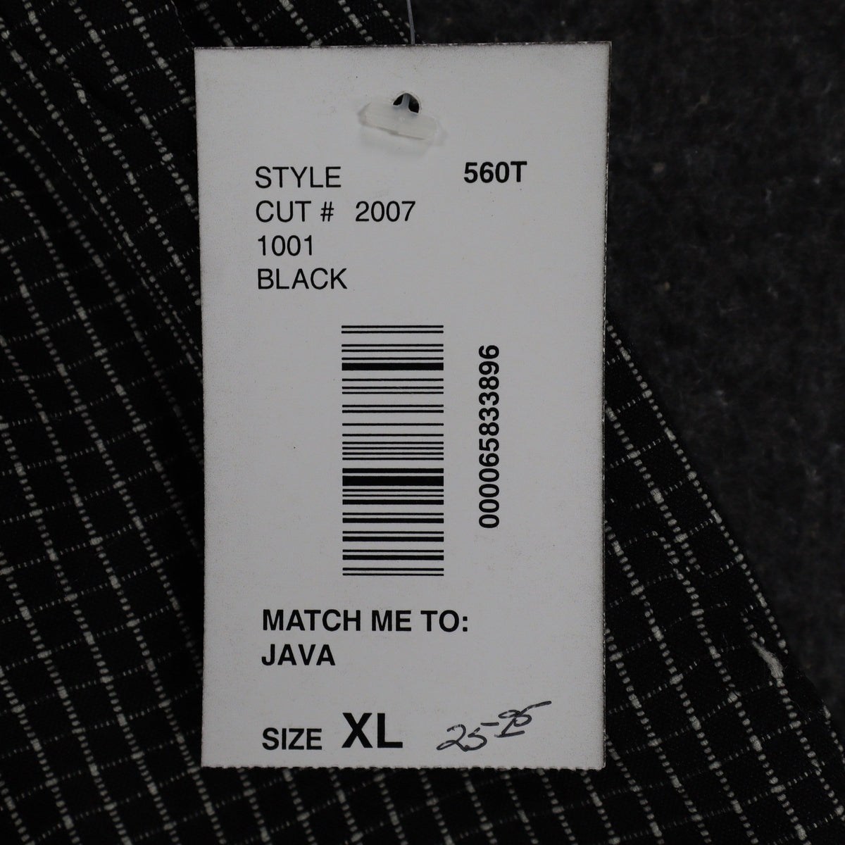 Southern Lady Pants Womens XL Black White Grid Check Elastic Waist NWT NOS - take2supply