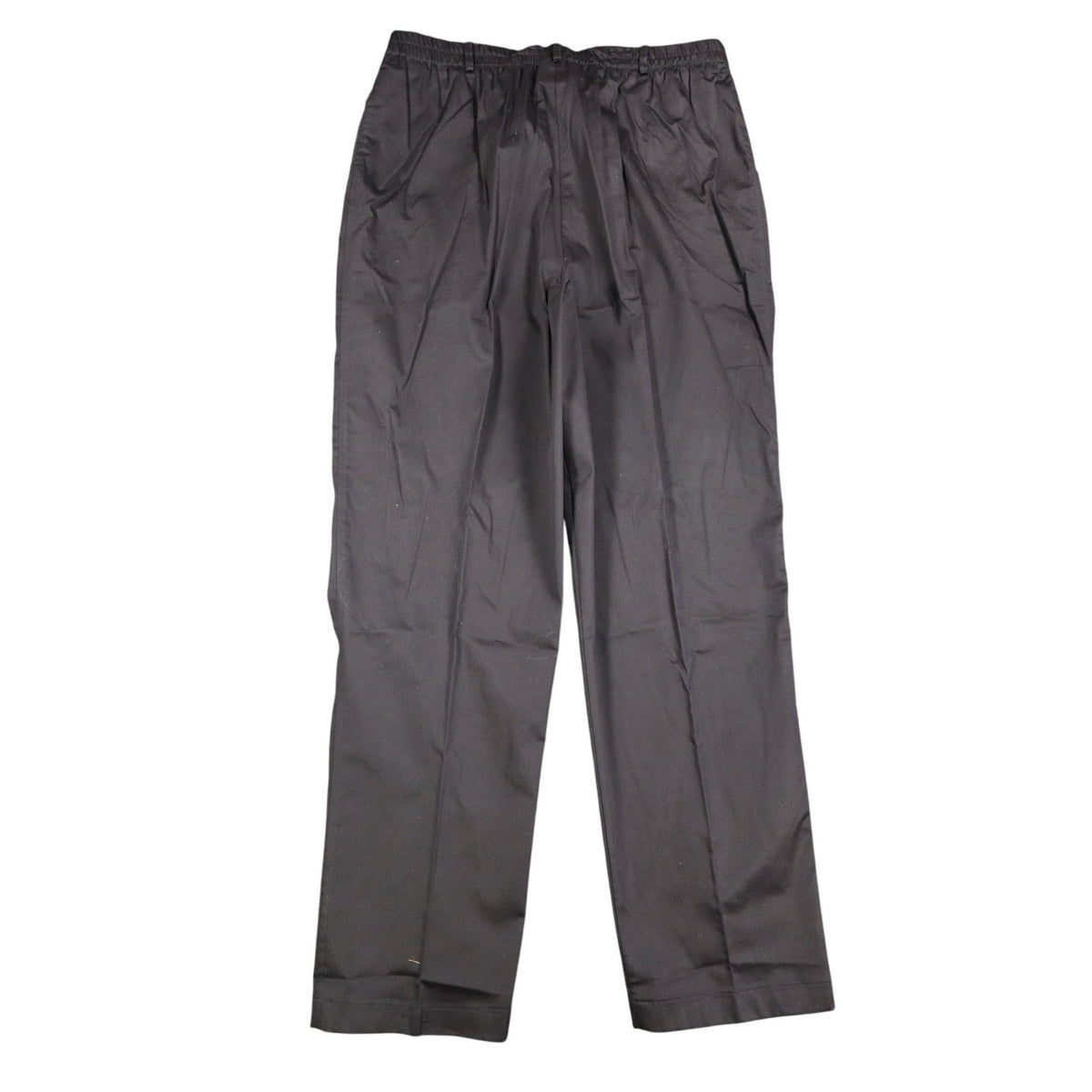 N Touch Pants Womens Large Black Stretch Cotton Elastic Waist Straight Leg C993 - take2supply