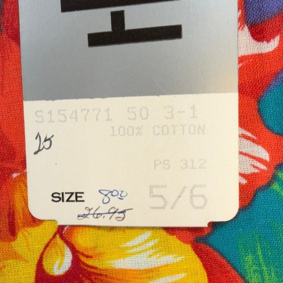 Vintage That's Me Shorts Womens 5/6 90s Hawaiian Tropical Floral Cotton NWT - take2supply
