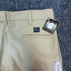 Wolf Mountain Key Shorts Mens 32 Tan Khaki 100% Cotton Pleated Vintage USA NWT - take2supply