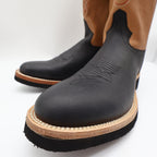 Old West 1611M Western Boots Mens 11.0 Black Tan Leather NIB - take2supply
