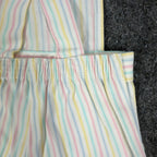 Maverick 1980s Vintage Striped Shortalls Girls 5 Pastel Multi NWT - take2supply