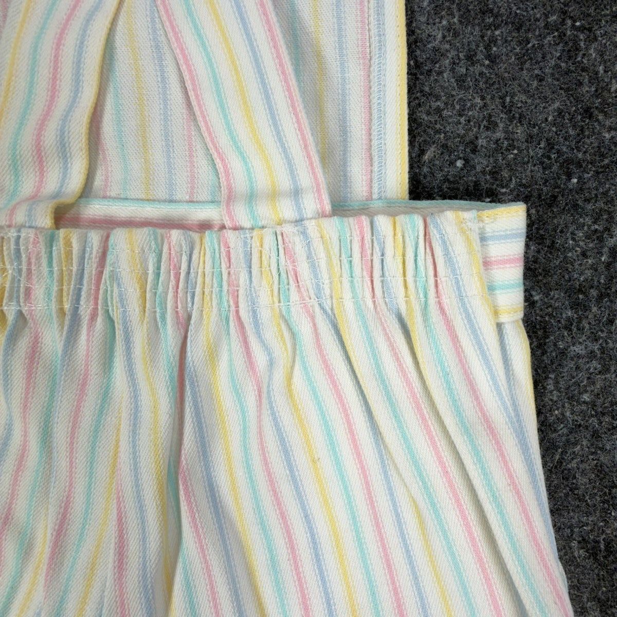 Maverick 1980s Vintage Striped Shortalls Girls 5 Pastel Multi NWT - take2supply