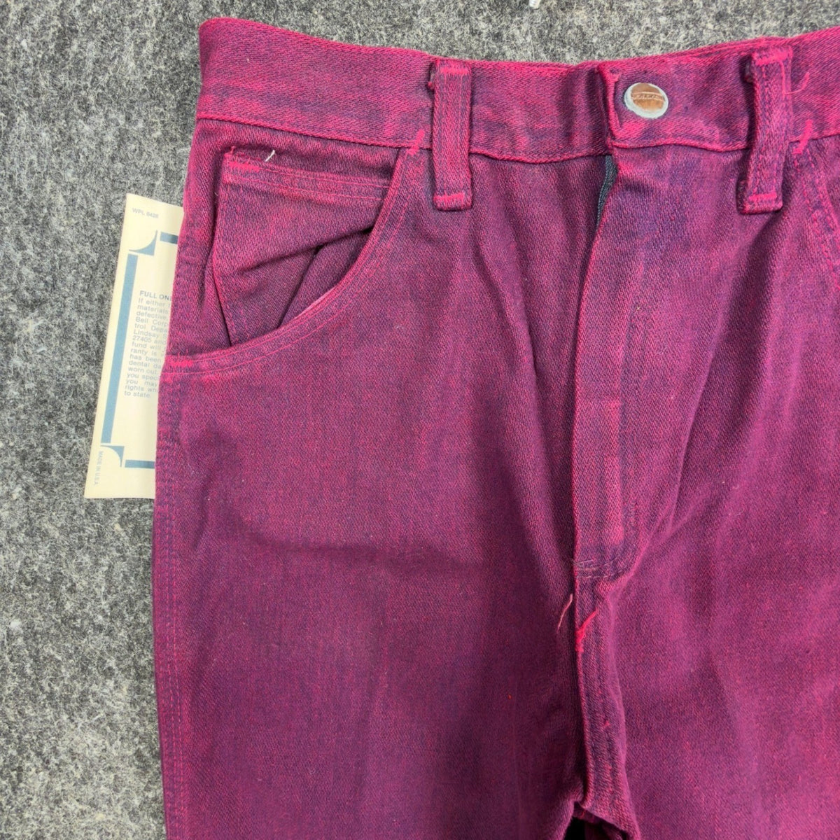 Maverick Vintage 80s Purple Jeans Girls 12 Reg USA Made NOS NWT 26.5x29 - take2supply