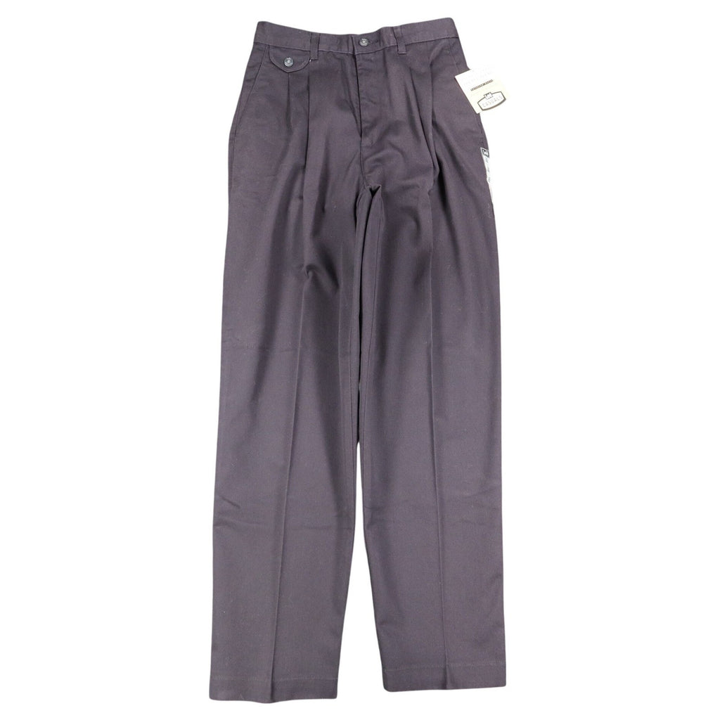 Lee Casuals Pleated Trousers Womens 10 Short Black Cotton Wrinkle Free NWT - take2supply
