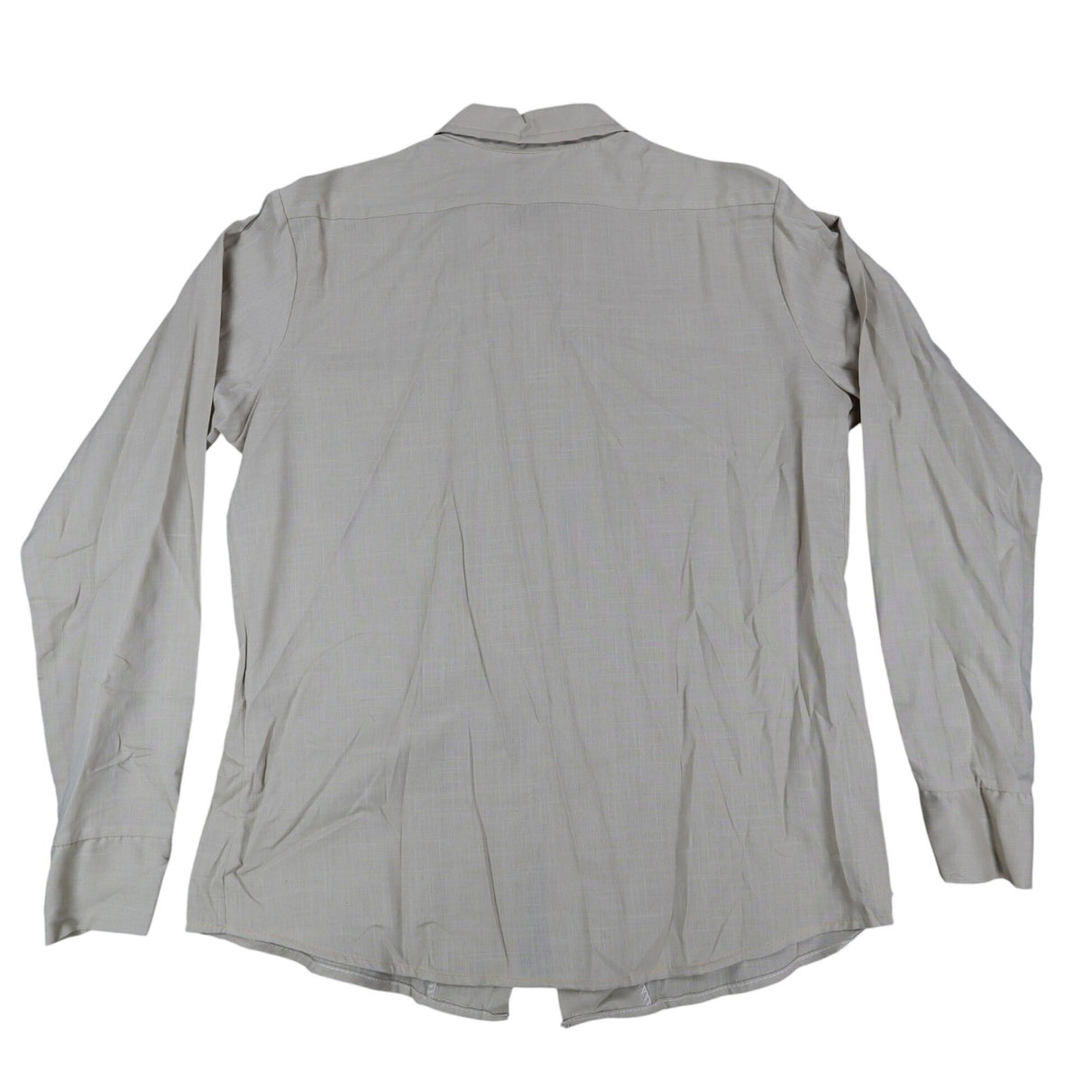 Lady Donlin Button Down Shirt Womens 16 Vintage 70s Tan Cotton Blend Deadstock - take2supply