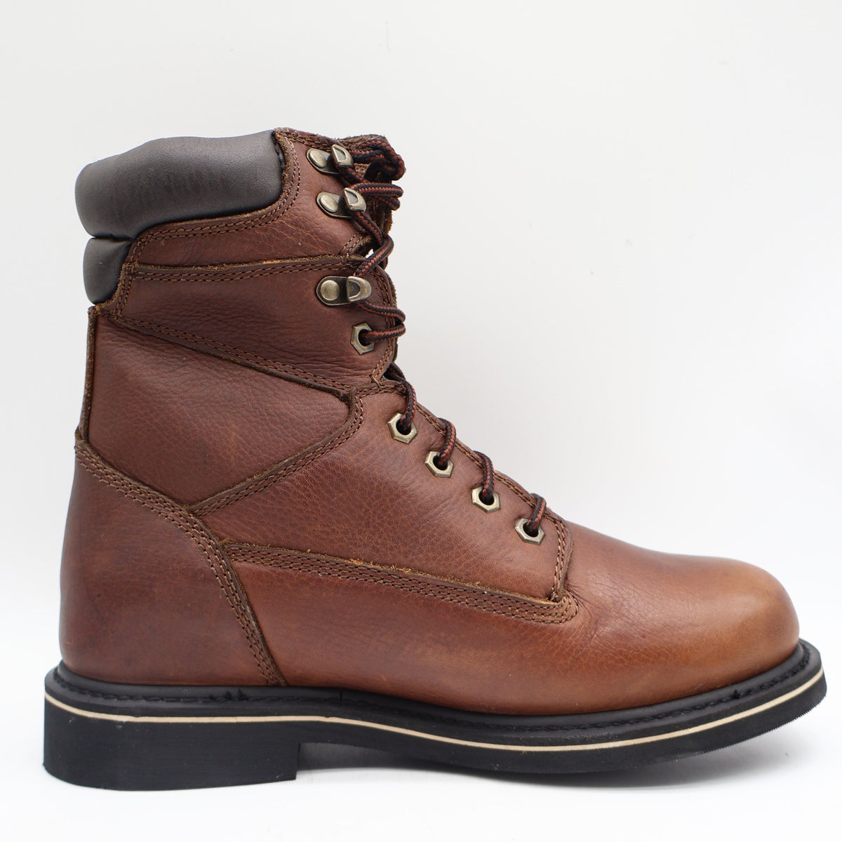 McRae Industrial Work Boots Mens 9 Brown Leather 8in Lace Up NST EH MR88122 - take2supply