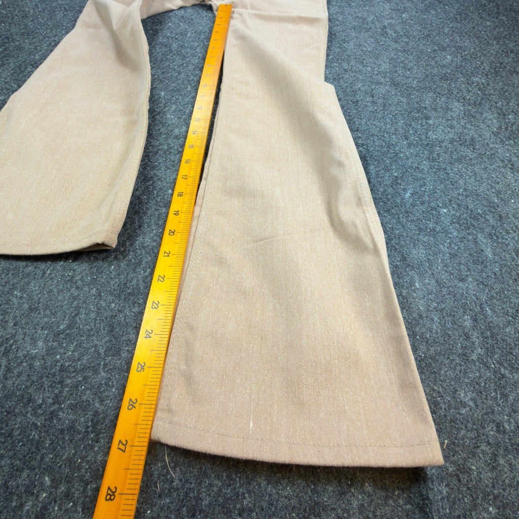 Maverick Vintage 70s Flare Pants Girls 10 Slim Beige USA NOS NWT 23.5x28 - take2supply