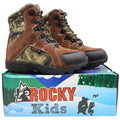 Rocky Outdoor Boots Kids 3M Brown Camo 800g Thinsulate Waterproof FQ0003710 - take2supply