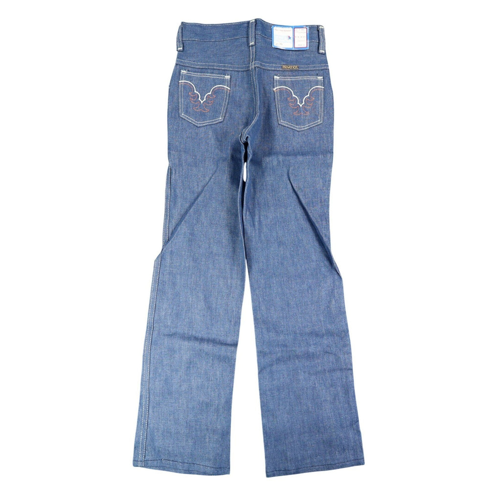 Vintage Young Maverick Boys Jeans 7 Regular Blue Straight Leg USA NWT - take2supply