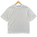 IRVINE PARK Mens White Striped T Shirt Athletic Gym Workout Casual Size XL - take2supply