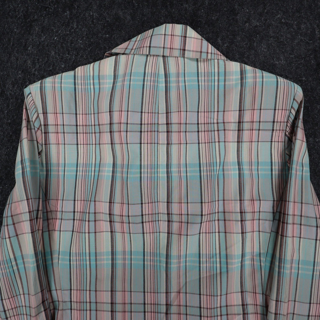 Company Collection Blazer Womens 12 Pastel Plaid Cotton Blend Unlined Jacket NWT - take2supply