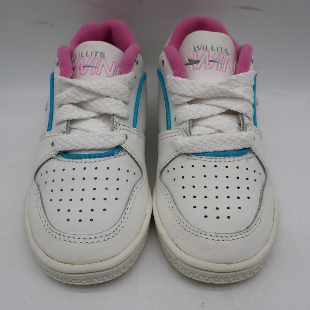Willits Wind Sneakers Toddler 7.5 M Vintage 90s White Pink Butterfly Leather 288 - take2supply