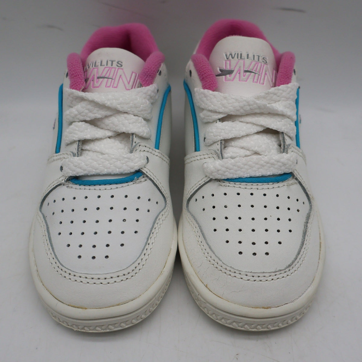 Willits Wind Sneakers Toddler 7.5 M Vintage 90s White Pink Butterfly Leather 288 - take2supply
