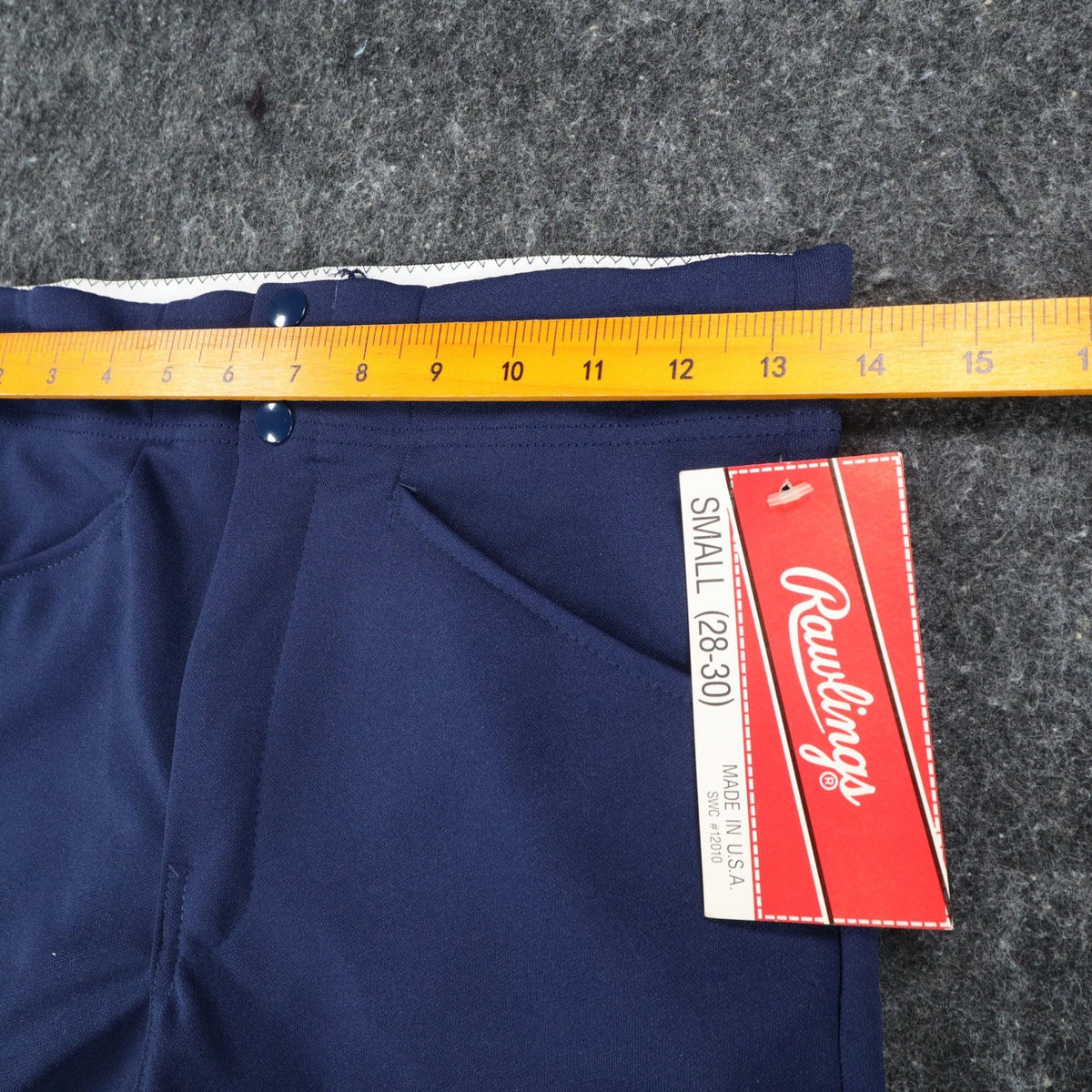 Rawlings Shorts Mens Small 28-30 Vintage 80s Navy Blue Polyester Baseball Coach - take2supply