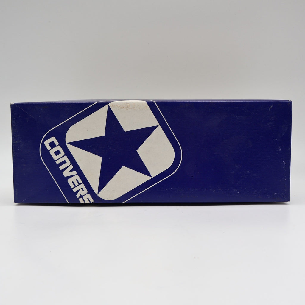 Converse Road Star Boys Size 4 Vintage 80s Blue Suede Nylon Sneakers 28694 NOS - take2supply