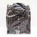 Siegfried & Company Mens M Black Rust Plaid Button Front Shirt NWT NOS - take2supply