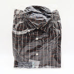 Siegfried & Company Mens M Black Rust Plaid Button Front Shirt NWT NOS - take2supply