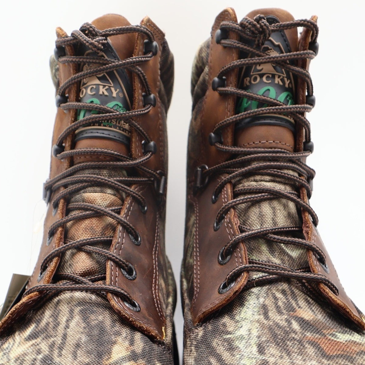 Rocky Y2K Wild Dawg 6" Hunting Boots Mens 8.5 MW Camo Leather New - take2supply