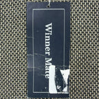 Winner Mate Vintage 90s Knit Polo Shirt Mens M Tan Black Mercerized Cotton NWT - take2supply