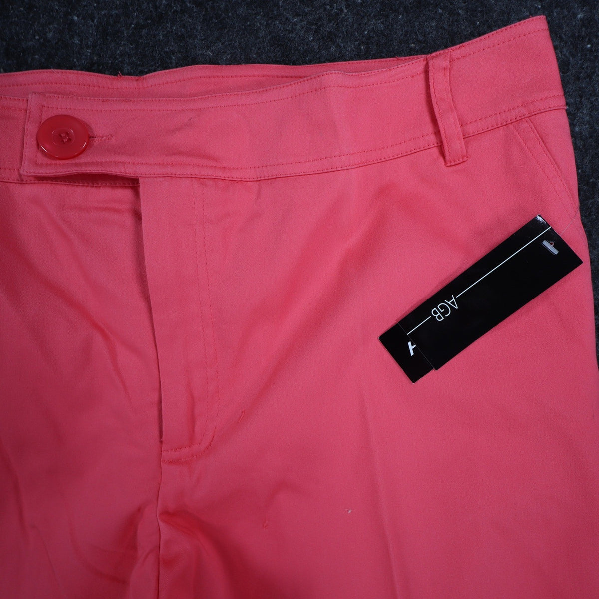 AGB Byer California Capri Pants Womens 14 Coral Cuffed Stretch NWT Deadstock - take2supply