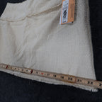 Future Collective Mini Skirt Womens 16 Cream New Textured Raw Hem Fringe - take2supply