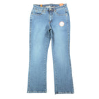 Wrangler Aura Jeans 10 SHT Blue Denim Instantly Slimming Straight Leg NWT - take2supply