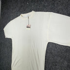 Marquis Vintage 90s Knit Top Mens Small Cream Cotton Acrylic NWT - take2supply
