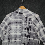 Tribal Cardigan Womens Small Gray Tie Dye Open Front Lightweight Jersey Knit NEW - take2supply