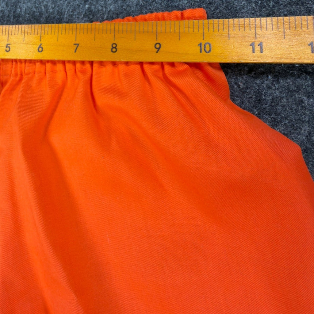 Fruit of the Loom Vintage 70s Shorts Kids XS Orange Cotton Deadstock NWT - take2supply