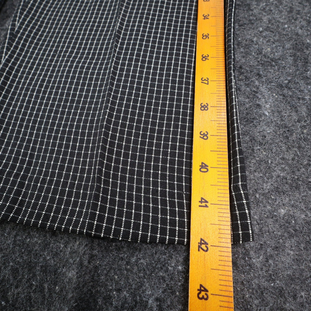 Southern Lady Pants Womens Large Black White Grid Check Elastic Waist NWT NOS - take2supply