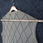 Cypress Links Sweater Vest Mens XL Tan Cotton Argyle Golf Knit Sleeveless V-Neck - take2supply