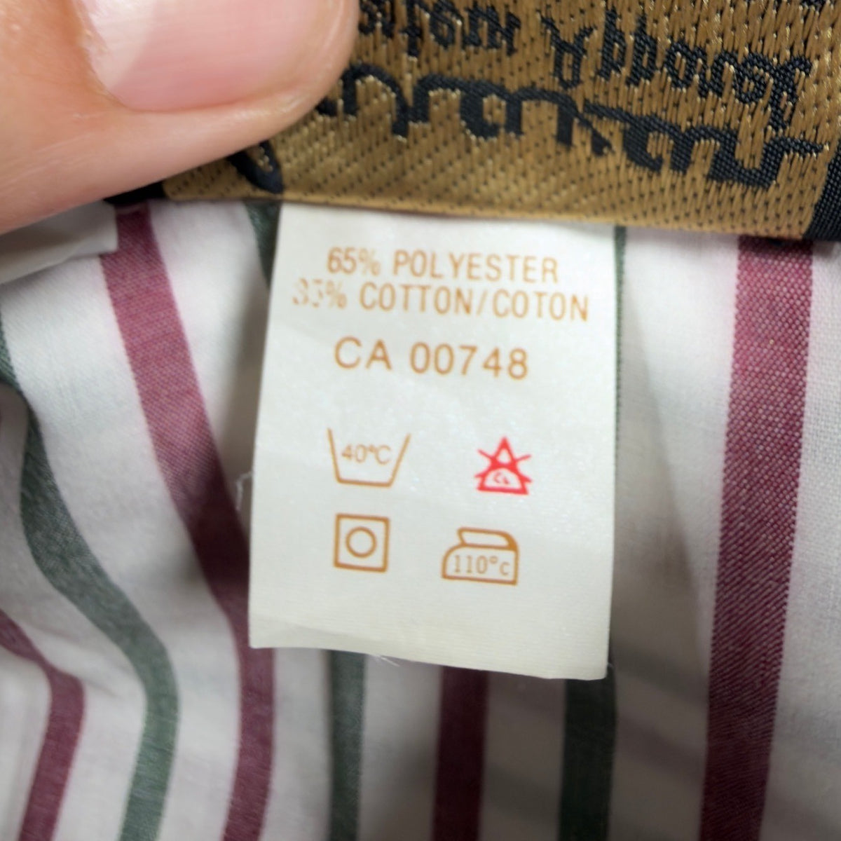 Caravan Vintage 90s Western Button Down Mens M Maroon Green Striped Shirt C430 - take2supply