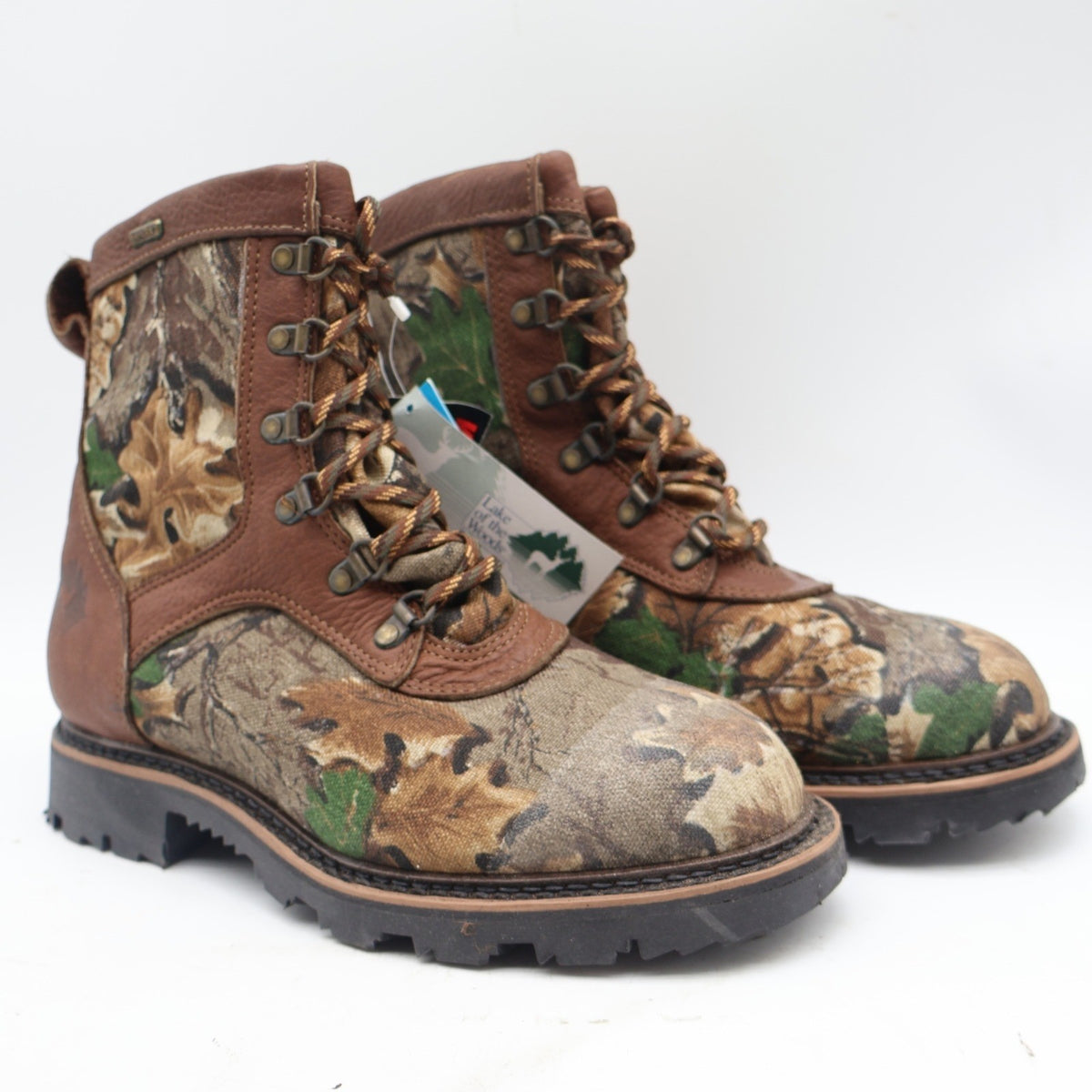 Lake of the Woods Hunting Boots Mens 8 D Vintage Camo Leather Thinsulate USA NIB - take2supply