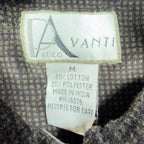 Paulo Avanti 90s Vintage Quarter Zip Pullover Mens Medium Brown Cotton Blend NWT - take2supply