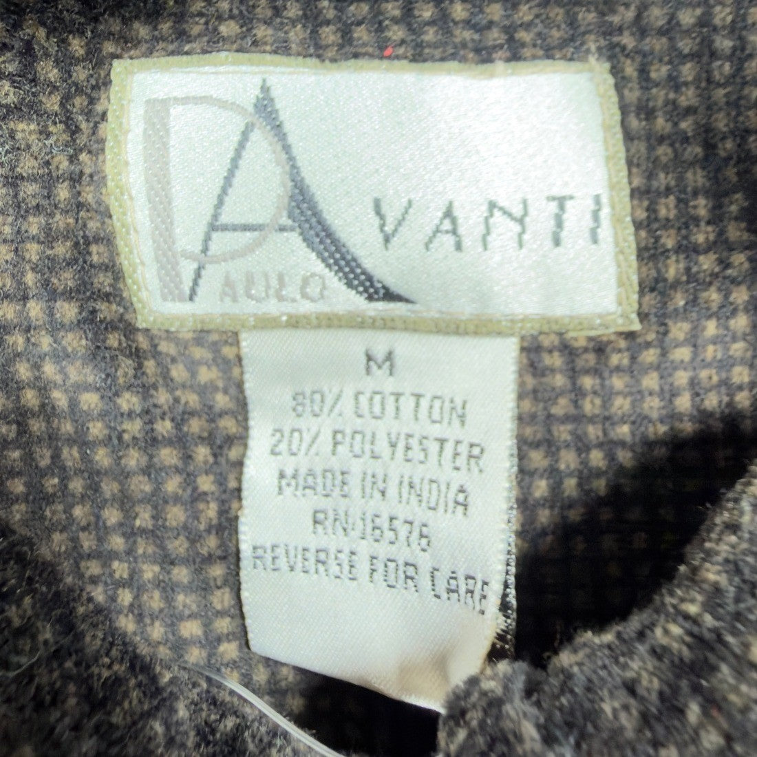 Paulo Avanti 90s Vintage Quarter Zip Pullover Mens Medium Brown Cotton Blend NWT - take2supply