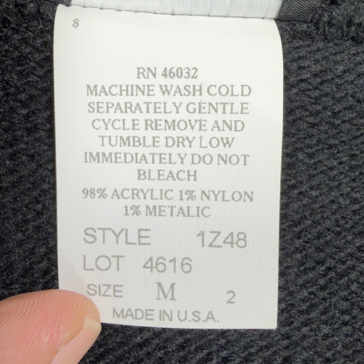 Southern Lady Vintage Angel Sweater Vest Womens M Black Metallic NWT Made in USA - take2supply